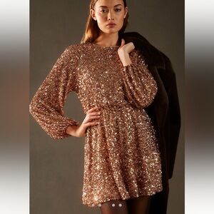 Sunday in Brooklyn Balloon-Sleeve
Mini Dress